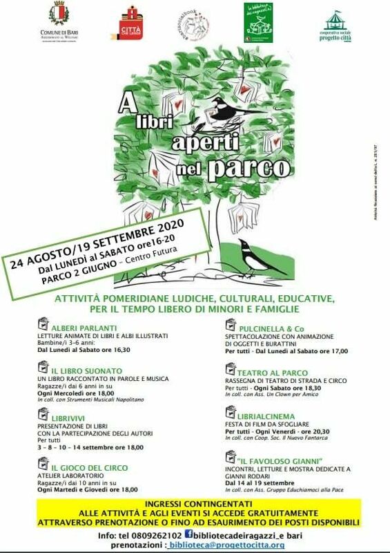 A libri aperti nel parco programma